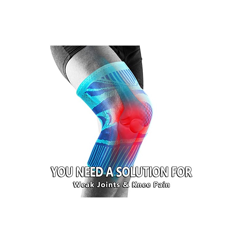 Knee Support with Side Stabilizers & Patella Gel Pad -