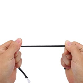 550 Paracord Reflectante, Cordón de Paracaídas Paracord Reflectante 550, Núcleo de 9 Hilos, 100M, Polipropileno Paracord de 9 Hilos (Negro)