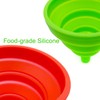 Qgond 4-Pack Collapsible Silicone Kitchen Funnel Set | Small &