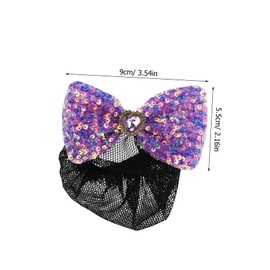 Healvian Colorful Sequin Hair Bun Nets for Secure Hair Accessories Versatile Hair Covers for Ballet Performance Everyday Use for Young Dancers
