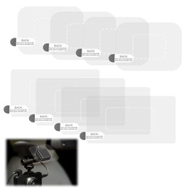 8pcs Windshield Dashcam Stickers, Transparent Electrostatic Sticker Weatherproof Windshield Camera Films Durable and Reusable Car Windshield Electrostatic Film for Mounting Dash Cam