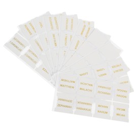 Operitacx 10 Sheets Bible Index Tags Labels Bible Tabs Bible Dividers Tabs Bible Supplies Book Accessories Page Tabs Bible Index Tabs School Supplies Pu White Miss Leather