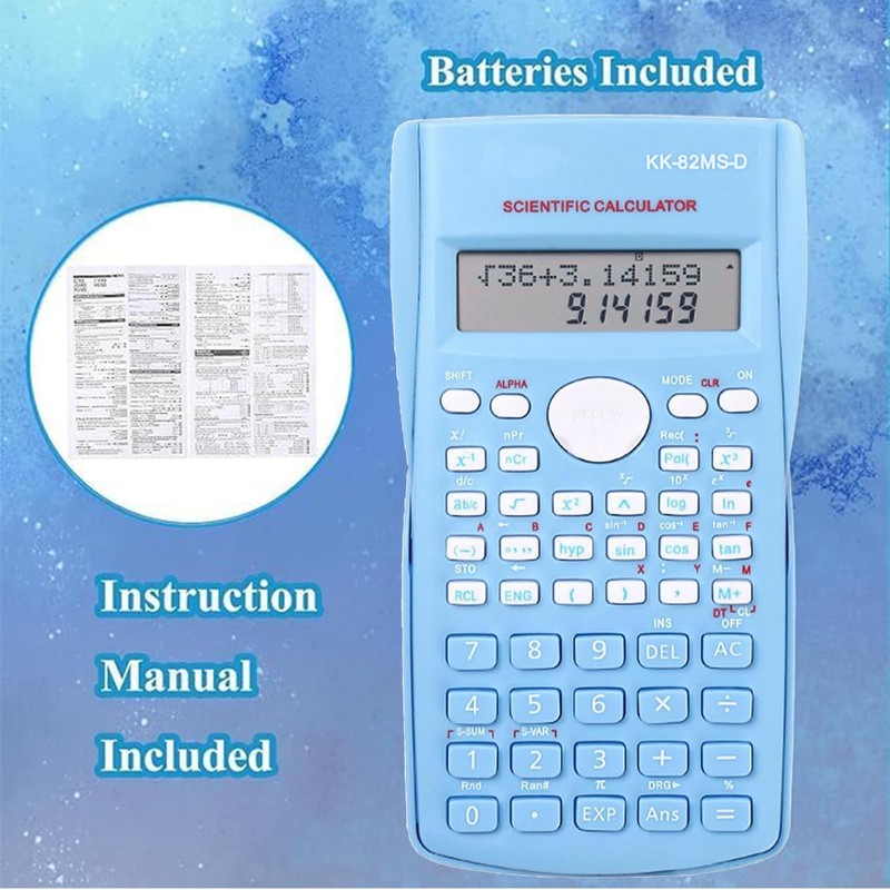 KK-82MS-D Portable Scientific Calculator Engineering Scientific Functional Calculator with 240