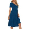 Berydress Summer Dresses for Women 2025 Short Sleeve V-Neck Casual