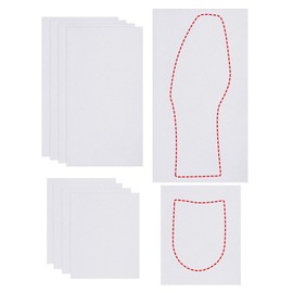 SATINIOR 8 Pieces Clear Sole Anti Slip Protector Self-Stick Pads Shoe Bottom Cover Removable Shoe Bottoms Slip