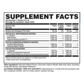 Evogen EVP 3D Preentreno Sin Estimulantes Sabor Polar Cherry Frost 448g                                                                               