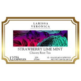 Strawberry Lime Mint Chicory Root Tea (Single Serve K-Cup Pods) (12 pods, ZIN: 577380) - 3 Pack