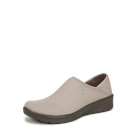 BZees Womens Getaway Slip On Simply Taupe Shimmer 6 M