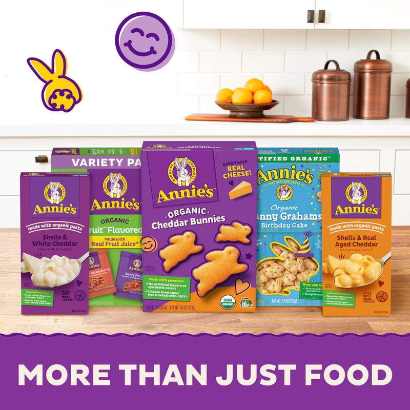 Annie's Sour Bunnies Fruit Flavored Snacks, Cherry, Lemon & Orange