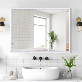 0.4" x 196.8"Peel and Stick Bead and Reel Trim - Easy to Paint, Flexible DIY Craft Molding for Mirror Frame, Backsplash, Wall, Door, Cabinet, Dresser, Shelf
