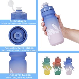 Bicycle Water Bottle with Holder - Lightweight Bottle Holder Bicycle Without Screws, Strong Bottle Holder Bicycle Drink Holder Bicycle Water Bottle for Road Bikes, Mountain Bikes