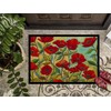 Caroline's Treasures PPD3020JMAT Poppy Garden Flowers Doormat 24x36 Front Door