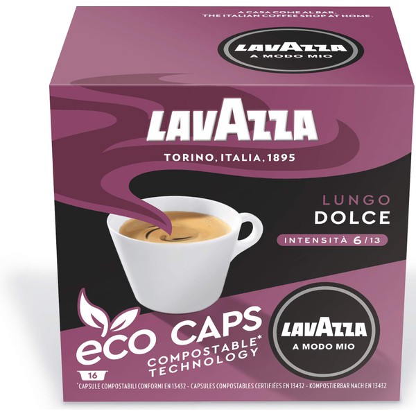 Lavazza A Modo Mio Lungo Dolce Coffee Capsules (5 Packs