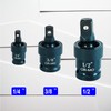 3PCS Impact Universal Joint Set, Swivel Socket Adapter Set, 1/4,