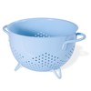 Metal Colander 5 Quart Powder Coated Self-draining Metal Strainer with