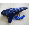 Utopia Ceramic Ocarina Dark Blue Soprano G Key High temperature