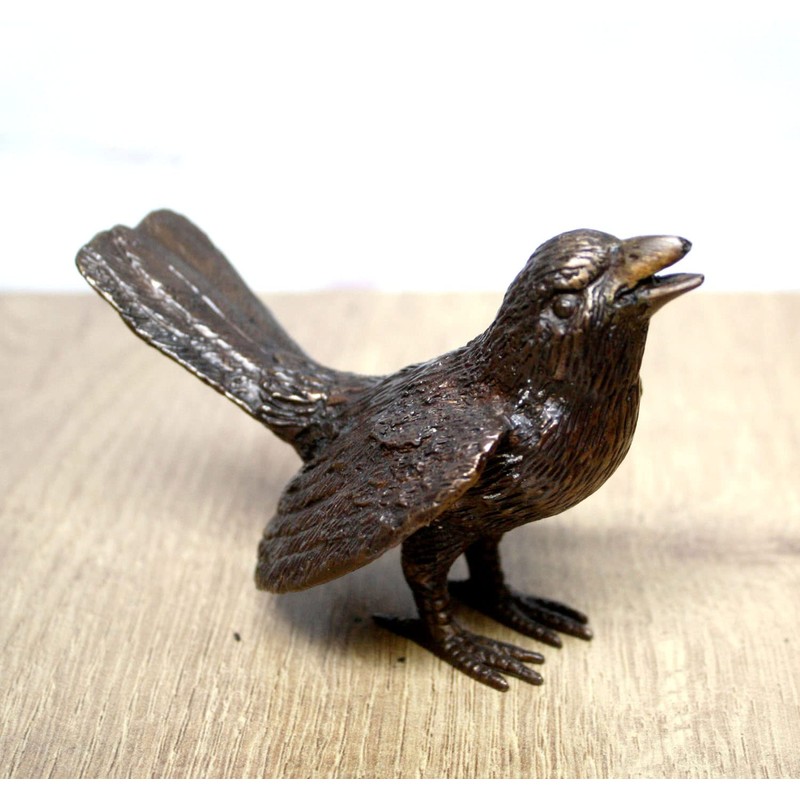 Small Bird with Open Wings Bronze