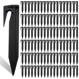 SENENQU Set of 200 Pegs Robotic Lawnmower Pegs for Robotic Lawnmower Plastic Ground Anchor Cable Mower Robot Accessories for Robotic Lawnmower Boundary Cable Compatible with Gardena, Worx, Bosch