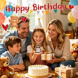 WELLBANEE Mini Birthday Bear Gifts for Teen Boy Girl Son Sister Best Friend
