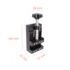 UNGFEI 2 Sets 10.5x5.7x3.5cm Mini Bench Clamp Flat Table Vice,