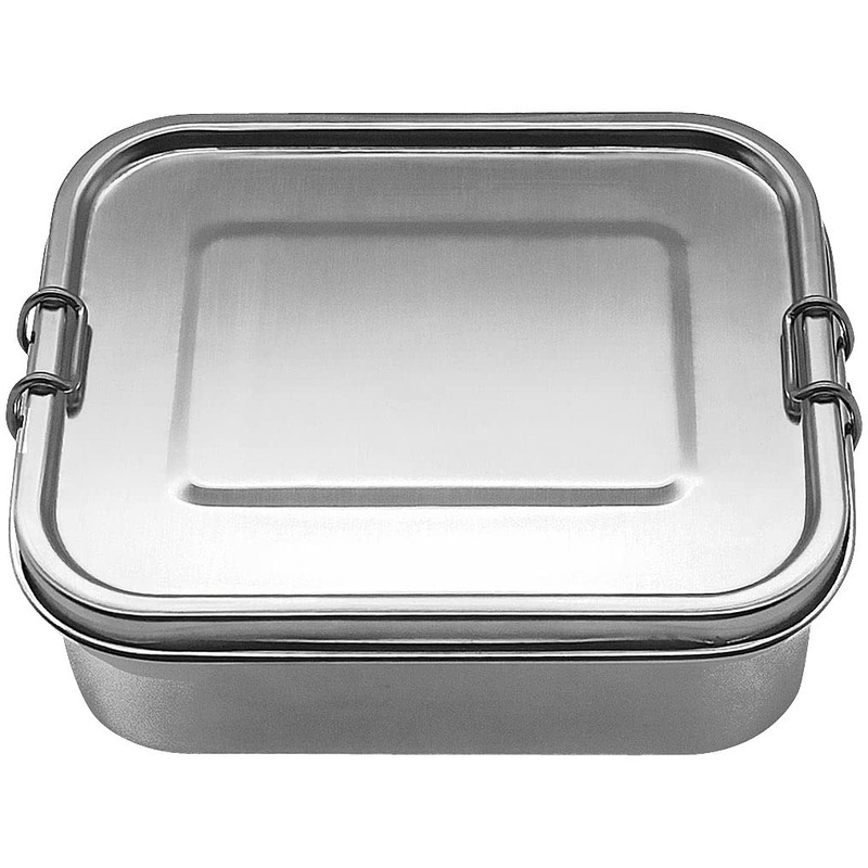 Rosenstein & Söhne Lunch Boxes with Compartments: Stainless Steel Lunch