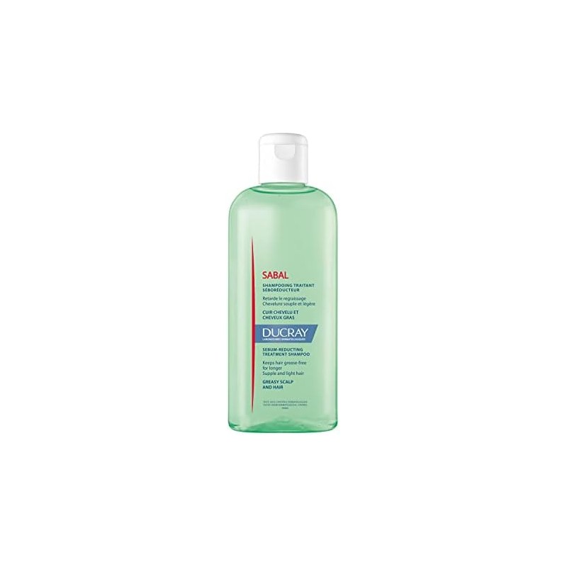 Ducray Sabal Shampoo Regulador de Grasa, Cabello Graso 200ml