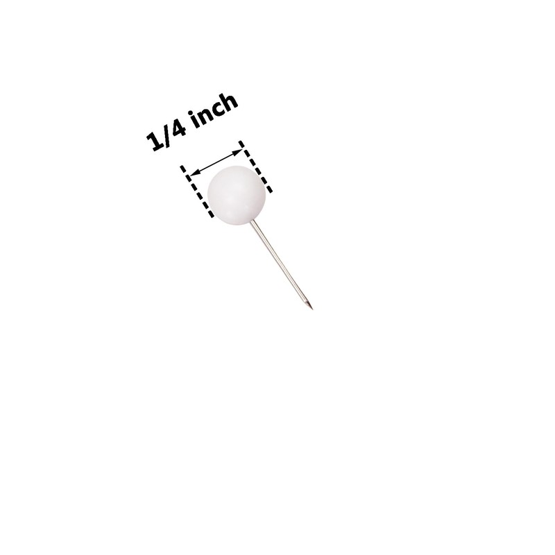 Tupalizy 100PCS 1/4 Inch Small Round Head Map Tacks Pins