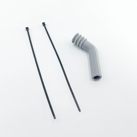 1PC RC Car Engine Exhaust Extension Tube Toy Car Silicone Exhaust Extension Pipe for RC Car Truck DIY Model Car Building Parts (10mm Grey)