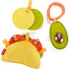 Fisher-Price Baby Toys Taco Tuesday Set, 3 Pretend Food Rattle