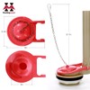 Toilet Flapper Replacement Kit 2 Pack, Water Conserving Toilet Flappers