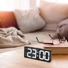 Litinliv Digital Alarm Clock, Electronic Table Clock with Temperature Display,