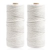 AUAUY Premium Macrame Yarn, Cotton Yarn Macrame Set of 2,