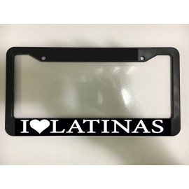 I Love Latinas Spanish Caribbean Funny Mami Latino Car License Plate Frame NEW