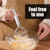 2pcs Round Handle Ring Mixer Dough Mixer Stainless Steel Mixer