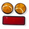 Juego De Reflejantes Universales Para Motos 3 Piezas