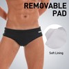 Arcweg Men's Swimming Trunks Short Tight Boys Swimming Trunks Removable