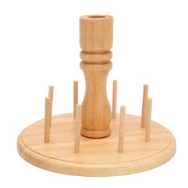 Wooden Thread Holder Rack 8 Spools Beech Wood Bobbin Holder Embroidery Quilting Sewing Tools