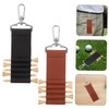 DECHOUS 2pcs PU Leather Golf Tee Holder Multi Functional Keychain