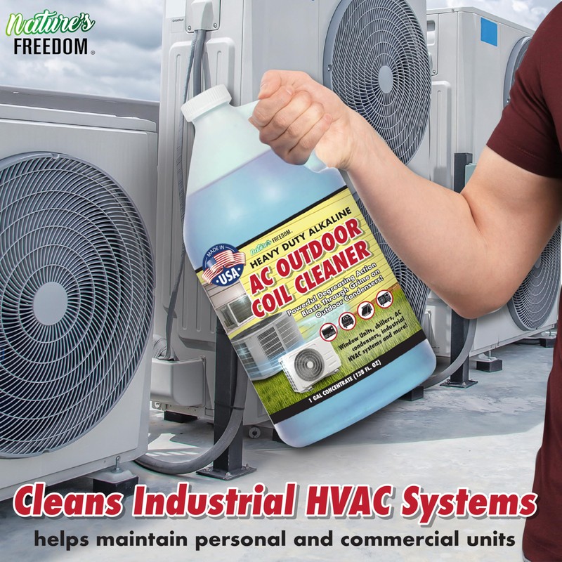 Nature's Freedom HVAC Coil Cleaner – Heavy Duty Alkaline Formula
