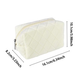 Girls Pencil Case, Pencil Case for Girls Secondary School, Big Capacity Pencil Bag Portable Office Stationery for Middle High School College Students Girls Gifts (Beige)