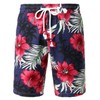 Jogal Men's Floral, Short-sleeves Cotton Hawaiian Shirt and Shorts Set