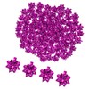Unifizz 100pcs 1" Mini Star Bows Metallic Gift Bows Self