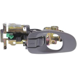 For Kia Sephia 1999 1998 2000 2001 Interior Door Handle Front, Driver Side Gray | With door lock button | Trim: Base/LS | KI1352105 | 0K9A459330C96