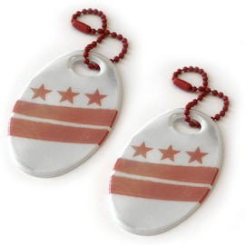 funflector Safety Reflector - Ovals - District of Columbia - 2-Pack