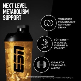ESN Meta X 2.0, 270 g, 30 Servings, Mango Orange, with Plant Extracts, Glycine, Choline, Niacin, Selenium and Caffeine, Made in Germany