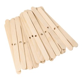 uxcell 100PCs Single-Hole Wooden Candle Wick Holders 4.5 Inch Wick Bars Centering Devices Wick Holders for DIY Candle Making