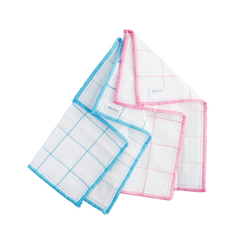 KJ643 Biosil Cotton Dish Towels, No Odors, Antibacterial, Odor Resistant,
