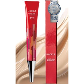 [Improves blemishes and covers wrinkles] Rinocle Niacinamide Wrinkle Cover Foundation Liquid Foundation Base UV Moisturizing UV Protection SPF47 PA+++ Aging Care Tone Up Natural Color that Matches Any Skin Tone (1 Bottle)