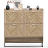MISHAO Shoe Cabinet Storage for Entryway, Boho Narrow Hidden Shoe
