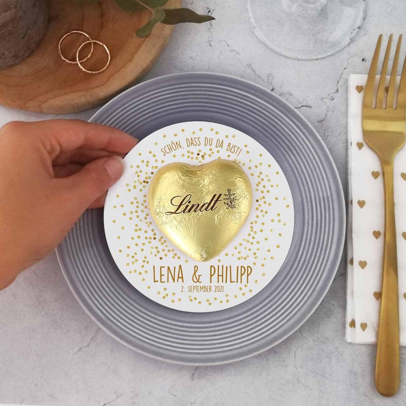 Herz & Heim® Wedding Favours (Gold, Pack of 20)